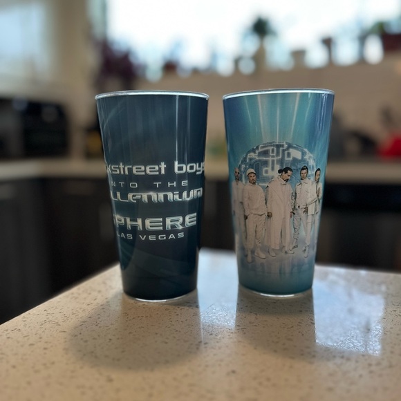 BSB Backstreet Boys Sphere Vegas Shows Into The Millennium Set of Two Cups - Picture 9 of 11